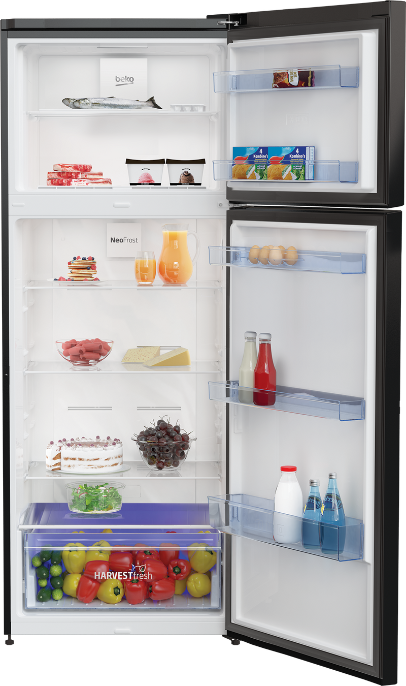 Beko No-Frost Refrigerator 408 L,Inverter,Black-RDNE448M20B