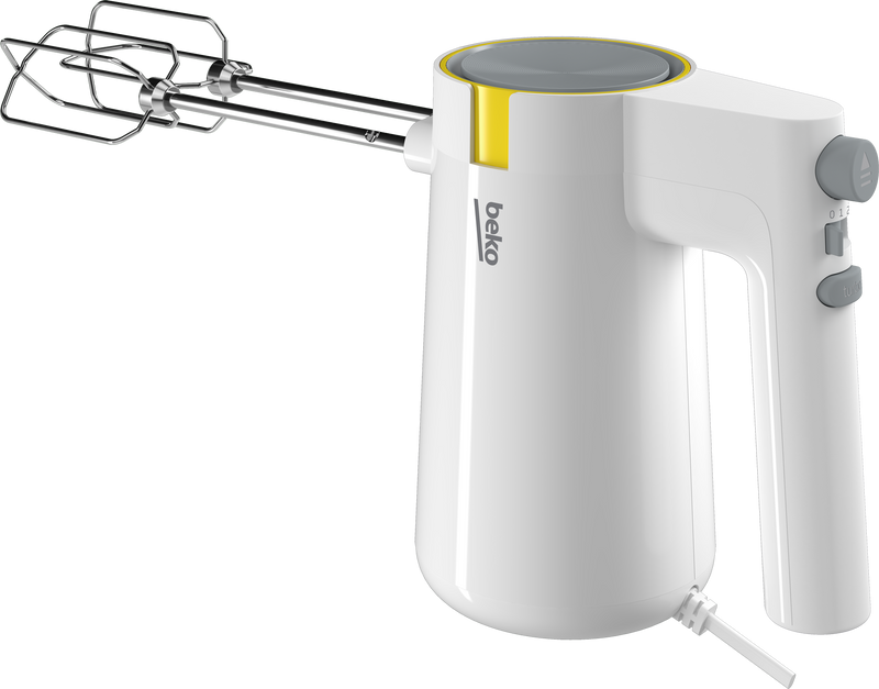 BEKO Hand Mixer, 5 Speeds, 425 Watts, White - HMM 62404 W
