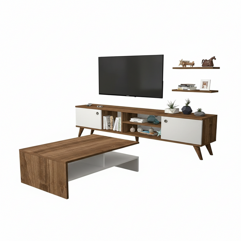RIVOLI TV UNIT WITH COFFEE TABLE T054