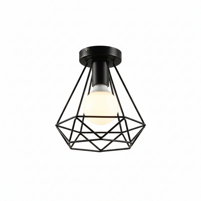 Janal wall lamp-si-diamond-blk-200