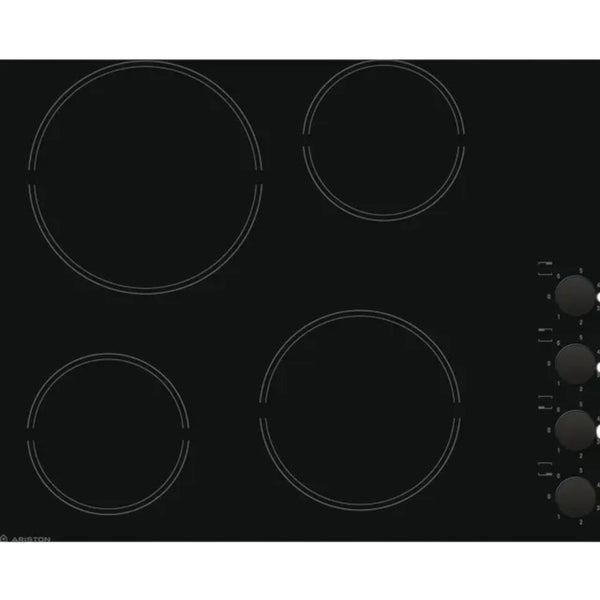Ariston Electric Built-In Hob - HR 609 C A, Black, 4, 60 Centimeter