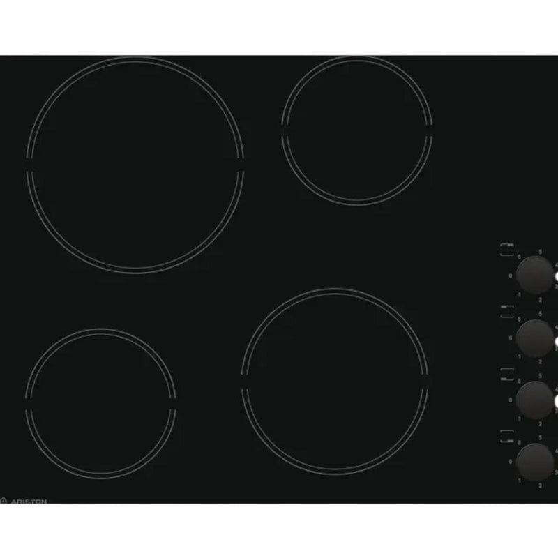 Ariston Electric Built-In Hob - HR 609 C A, Black, 4, 60 Centimeter