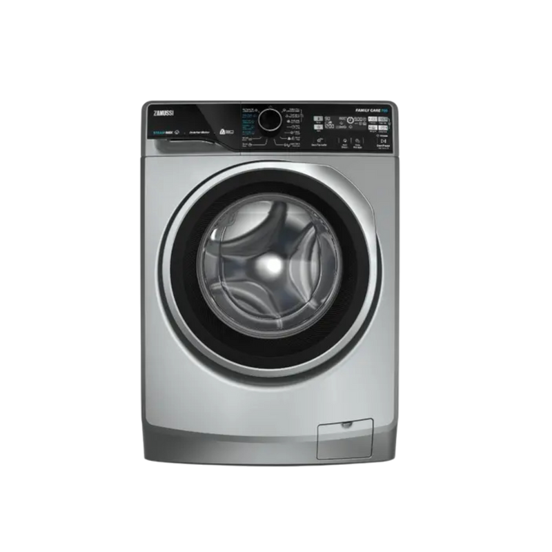 Zanussi SteamMax Inverter Front Load Washing Machine , 7 kg , Silver - ZWF7221SS7