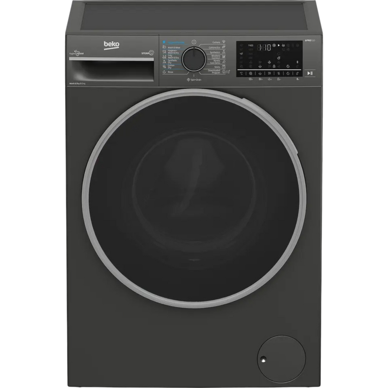 Beko All-in-one washer dryer combo , 8 kg , Manhattan Grey - BWD08520MCI