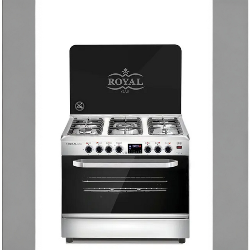 Royal Master Chef Pro Gas Cooker , 5 Burners , Black - 300-1MRYCOFS20103000L009