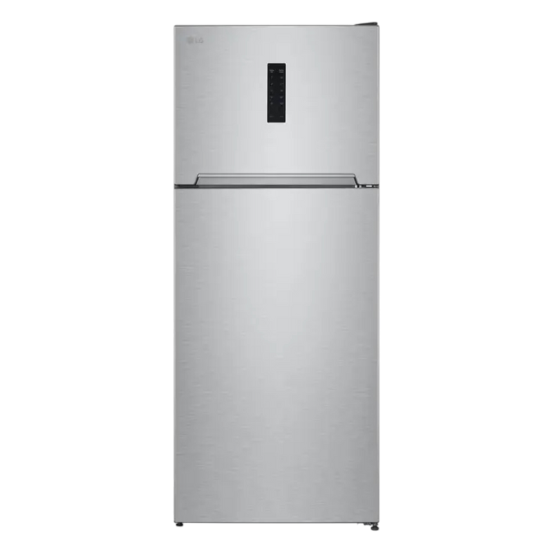 LG NoFrost Top Freezer Refrigerator , 401 Liter Inverter Motor , Silver - GTF402SVAN