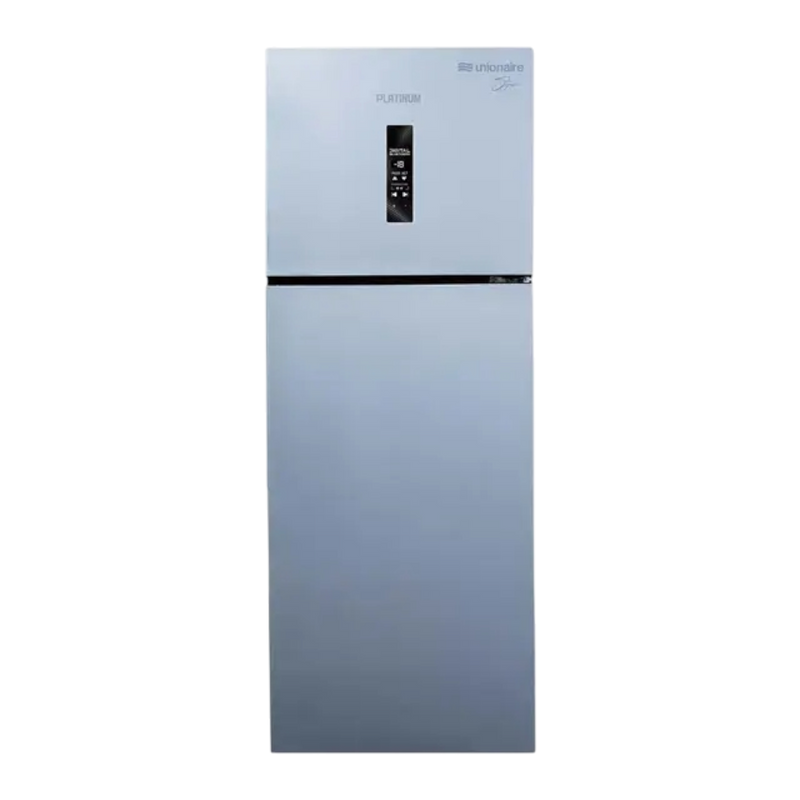 Unionaire Signature NoFrost Top Freezer Refrigerator , 350 Liter , Silver - URN-420LBLVA-DTHRBSM