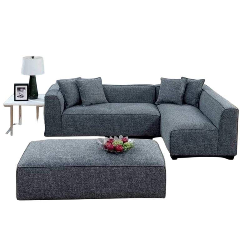 أريكة سريما RF على شكل حرف L + مقعد RF044