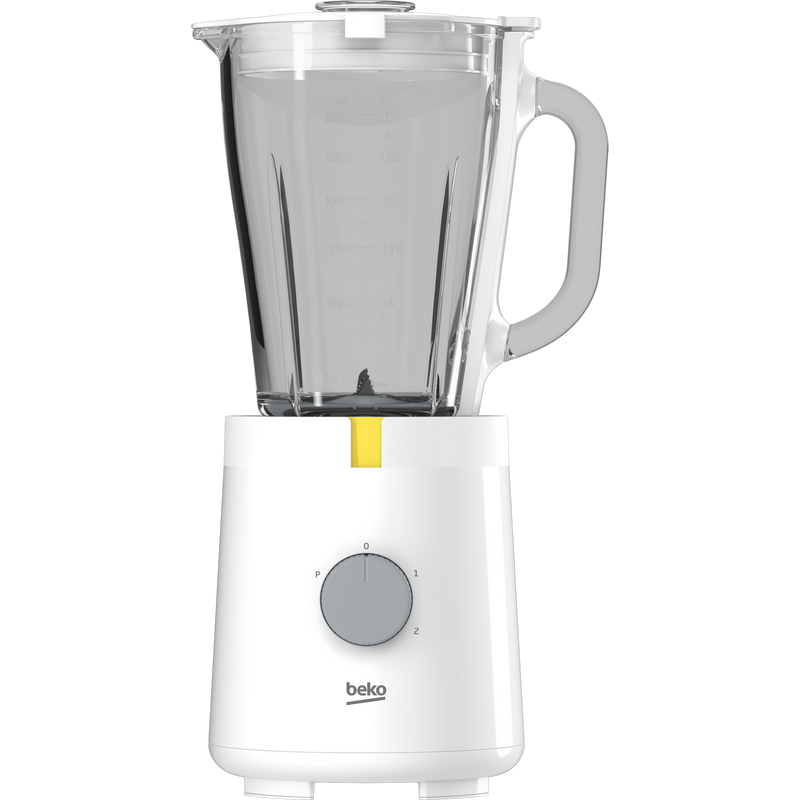 Beko - Blender, glass bowl, white, 600 watts, 1.5 liters, 5 speeds, TBN 62608 W