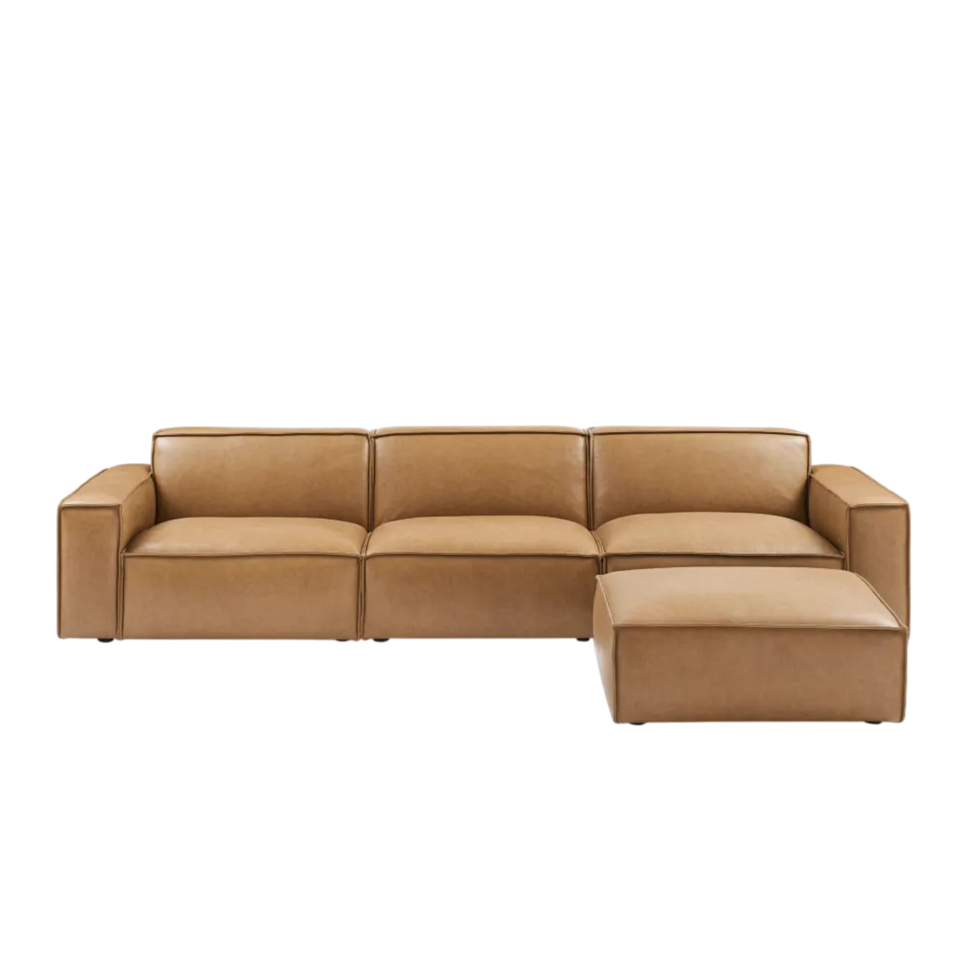 Meraki Sofa L Shape with pouf-Hippo241