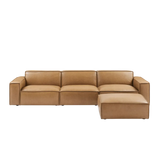 Meraki Sofa L Shape with pouf-Hippo241