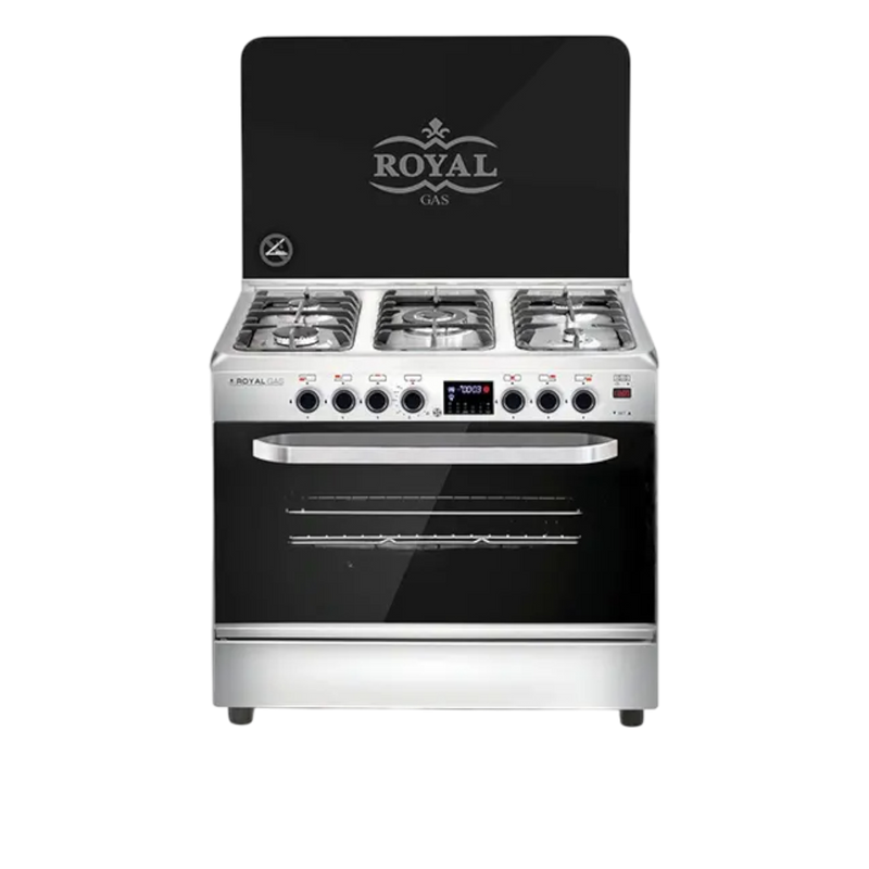 موقد غاز رويال ماستر شيف برو، 5 شعلات، أسود - 300-1MRYCOFS20103000L009