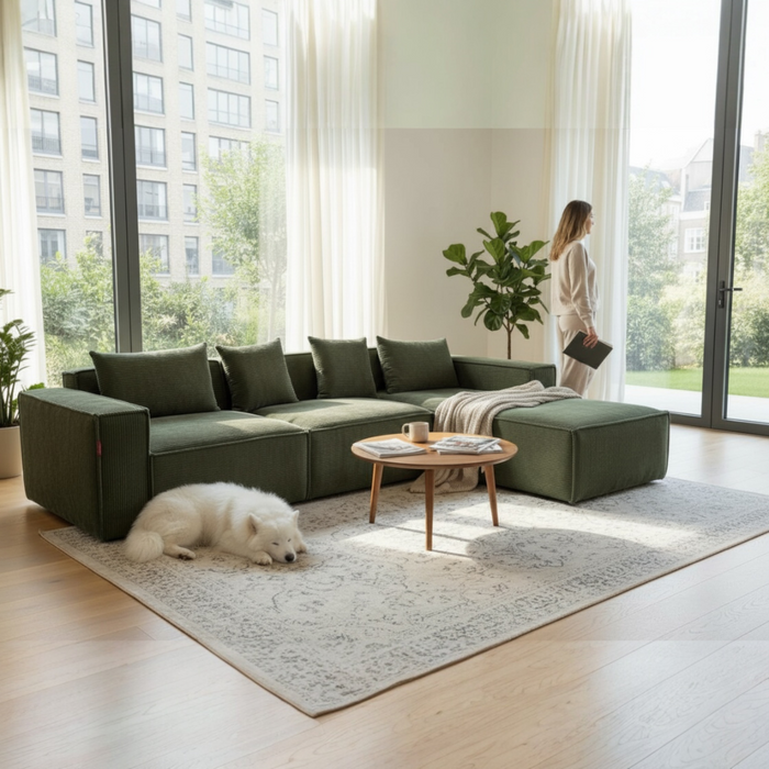 Caroilne Sofa L Shape-Hippo172