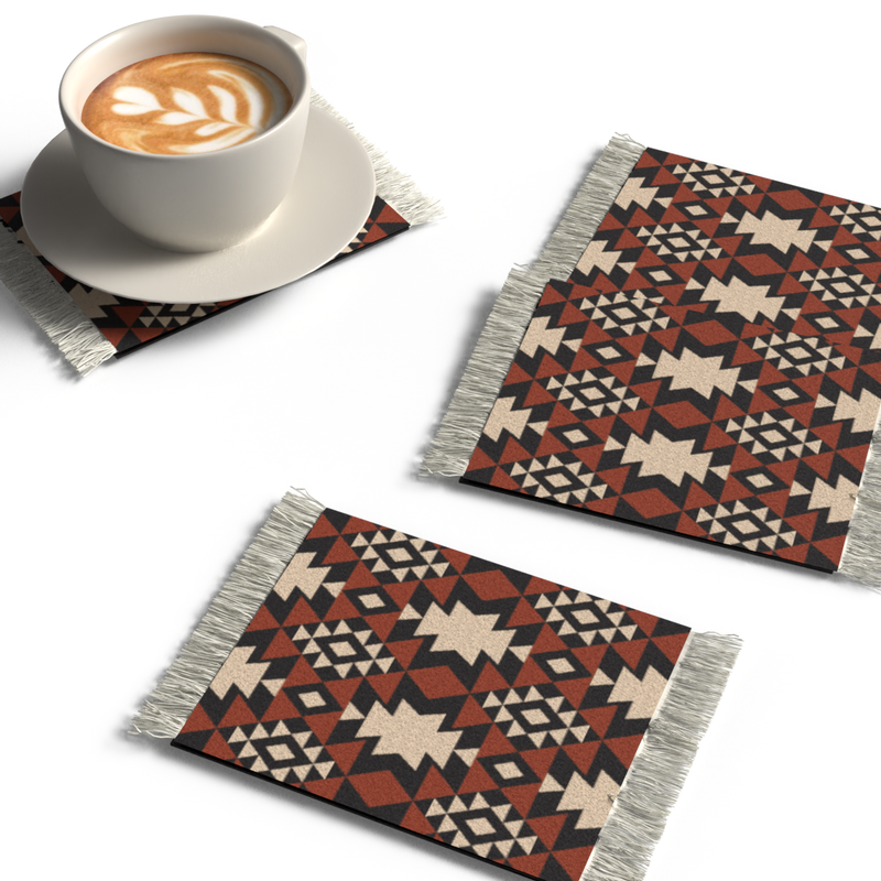 Rug Set of 4 coasters design11-AM86