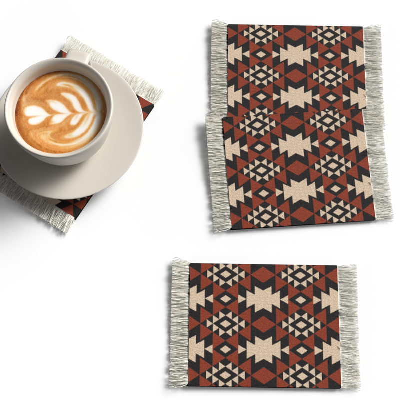 Rug Set of 4 coasters design11-AM86