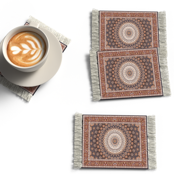 Rug Set of 4 coasters design9-AM84