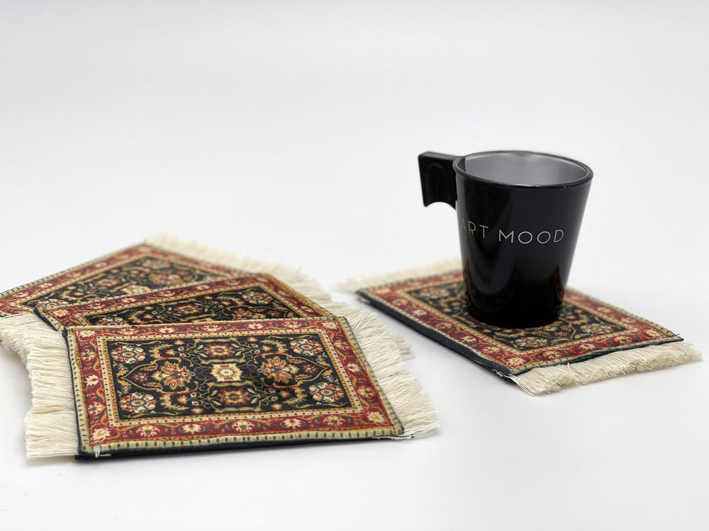 Rug Set of 4 coasters design1-AM77