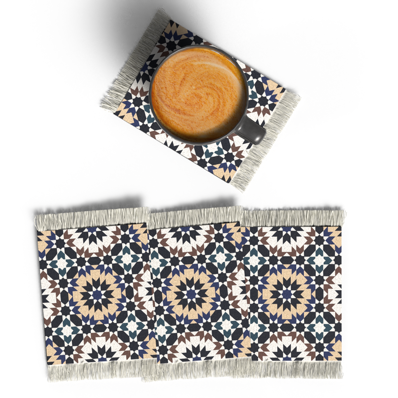 KAI RUG Set of 4 Coasters-AM6