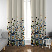 CARTELA CURTAINS PRINT TURQUOISE CURTAINS (CRT0019A) 1 PANELS 130 X 260 CM-www.manzzeli.com (7609353011439)