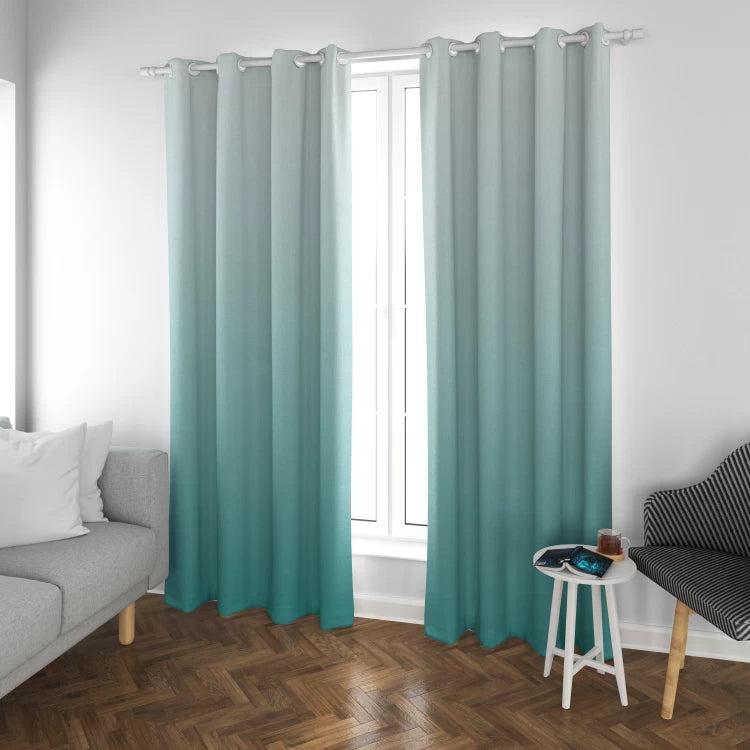 CARTELA CURTAINS PRINT TURQUOISE CURTAINS (CRT0027A) 1 PANELS 130 X 260 CM-www.manzzeli.com (7609358942447)