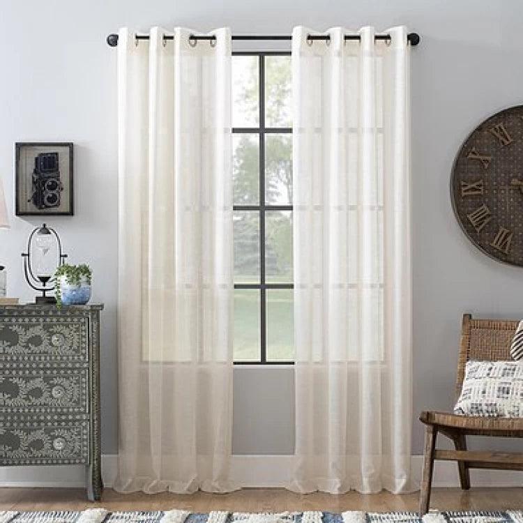 CARTELA SHEER CURTAINS (SH-LN-OFF WHITE) 1 PANELS 300 X 260 CM-www.manzzeli.com (7609350553839)