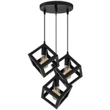 COPPER TRIPLE CUBIC METAL CHANDELIER-BLACK-MNZ-100115670-www.manzzeli.com (7612405317871)
