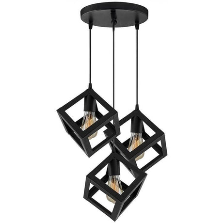 COPPER TRIPLE CUBIC METAL CHANDELIER-BLACK-MNZ-100115670-www.manzzeli.com (7612405317871)