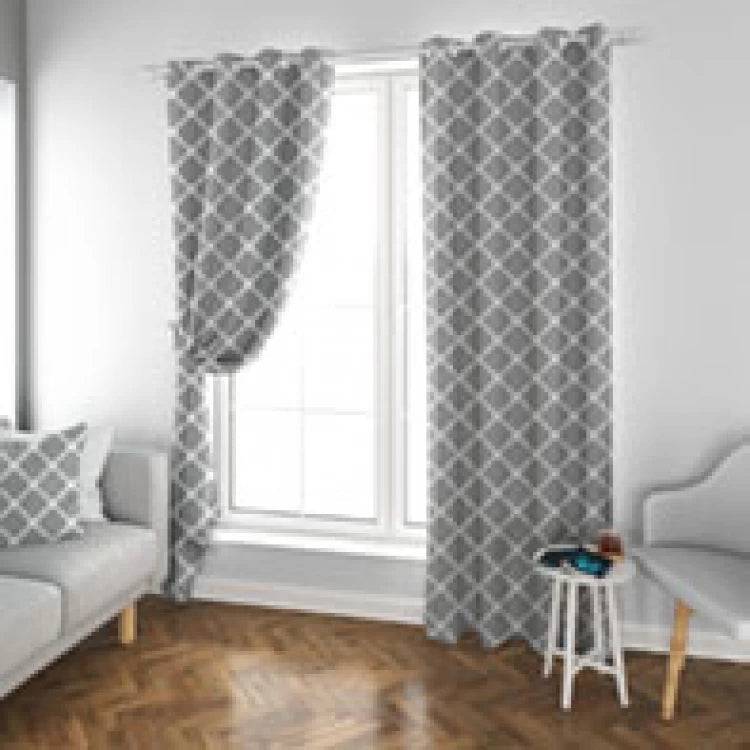 CURTAIN PRINT GRAY-1 PANEL-130*260-www.manzzeli.com (7613463888111)