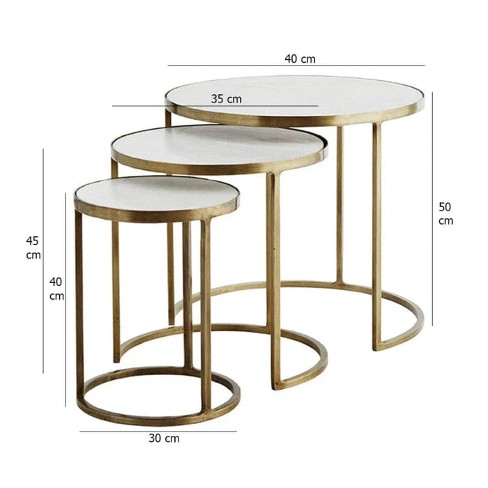 DARCY SIDE TABLE -3 PIECES -A-1001-www.manzzeli.com