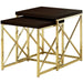 DBL X SS 2 PIECES SIDE TABLE GOLD-A-S302-www.manzzeli.com