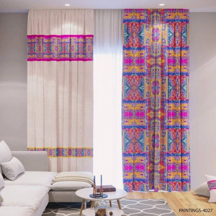 DOUBLE SIDED CURTAIN PAINTINGS-4027-www.manzzeli.com (7610615103727)