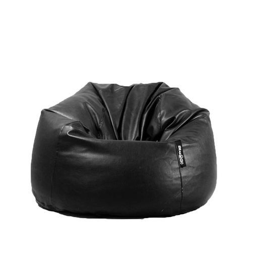 Giant Leather Beanbag-BGL005BK-www.manzzeli.com