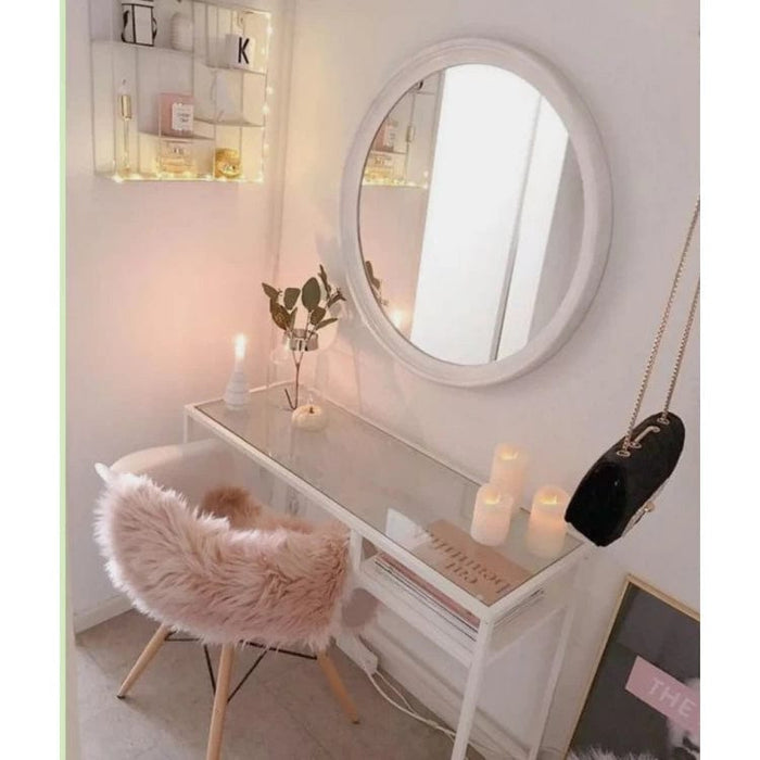 LORA DRESSING TABLE WITH MIRROR-DR01-www.manzzeli.com