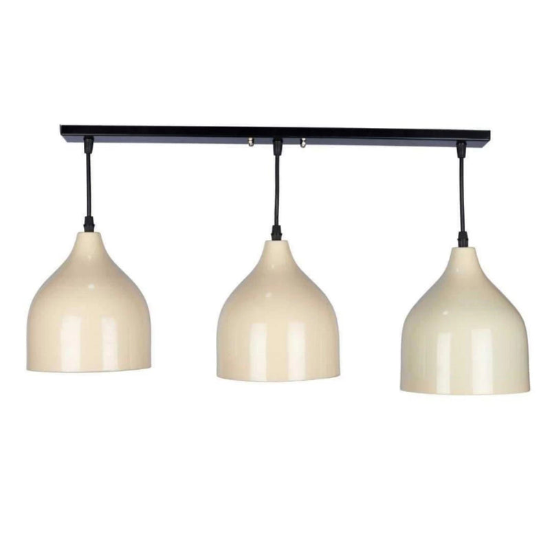 LOTUS WHITE DOMME TRIPLE CHANDELIER-www.manzzeli.com (7612408004847)