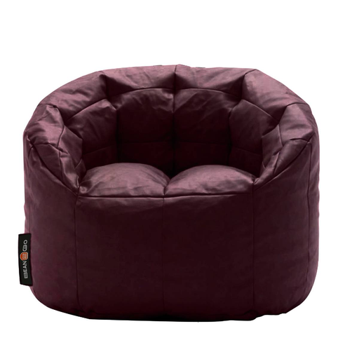 Luxury Leather Beanbag Chair-BGL014BK-www.manzzeli.com