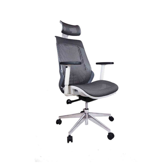 Lexie Office Chair-mch0034 white&gray