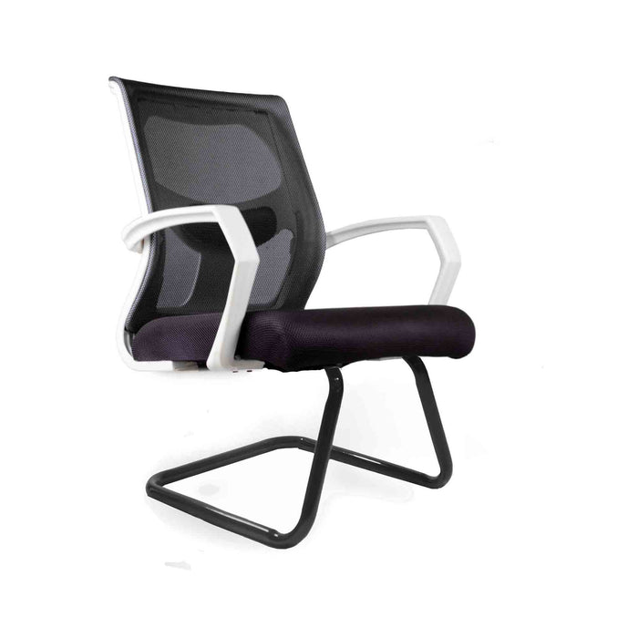 Steve Waiting office Chair-mch012c white&black