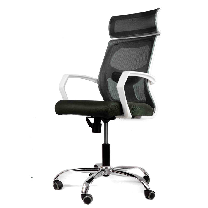 Shiel Office Chair-mch012hi white&black