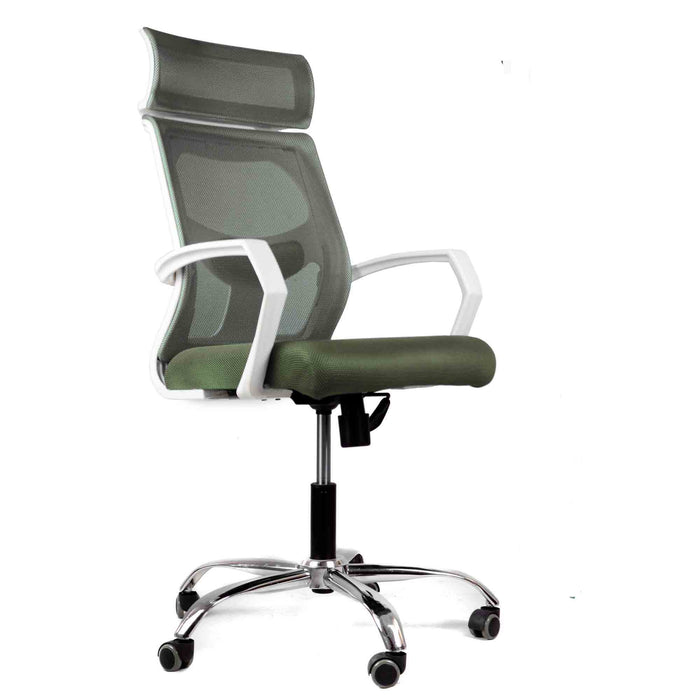 Shiel Office Chair-mch012hi white&black