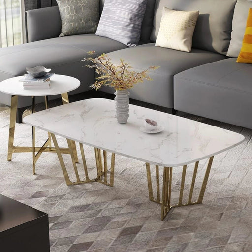 MODERNA GOLD SS SET OF COFFEE TABLES-A-S104-www.manzzeli.com