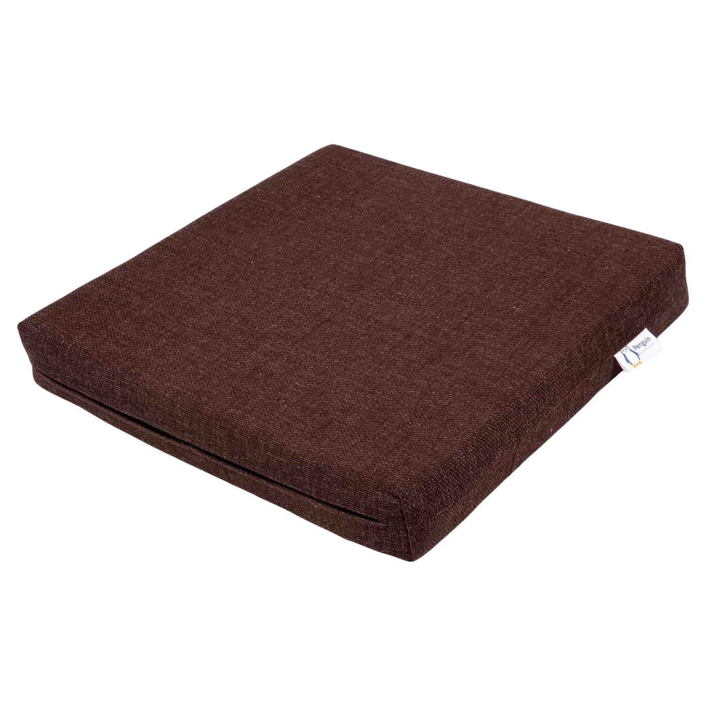 PENGUIN SQUARE-SHAPE COTTON CUSHION, 8 CM-BROWN-www.manzzeli.com (7619165323503)