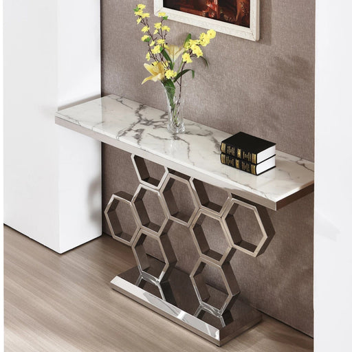 POLY STYLE SILVER SS CONSOLE-A-S215-www.manzzeli.com