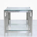 QUEEN SILVER SS SIDE TABLE-www.manzzeli.com