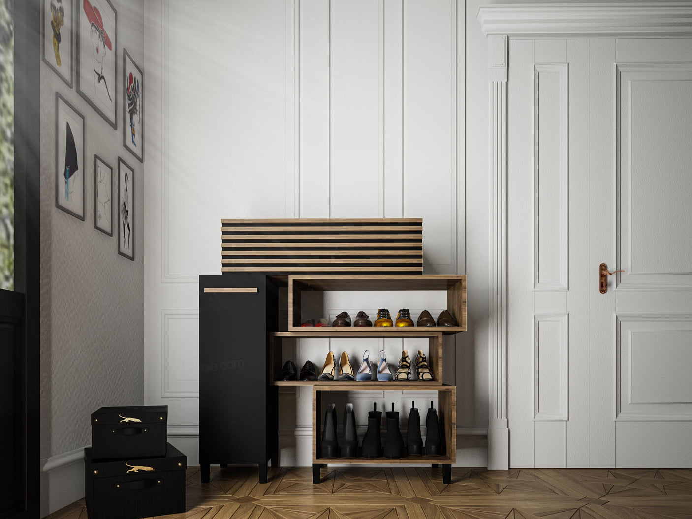 Arooj Shoe Cabinet-BUB10